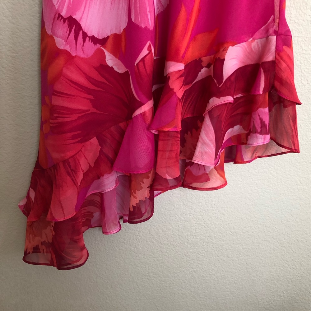 Anthropologie Mica pink and red floral dress - Picture 4 of 4